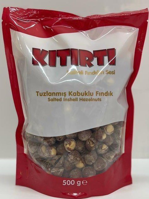 Kıtırtı Tuzlu Kavrulmuş Kabuklu Fındık 500 GR