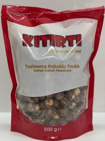 Kıtırtı Tuzlu Kavrulmuş Kabuklu Fındık 500 GR