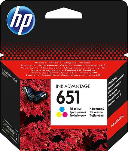 HP 651 RENKLİ MÜREKKEP KARTUŞU ( C2P11AE )