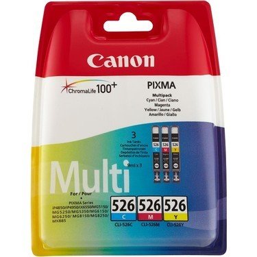 Canon 526 Renkli Kartuş Paketi (CLI-526CMY)