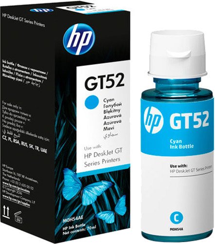 HP M0H54AE GT52 Mavi (Cyan) Şişe Mürekkep Kartuşu