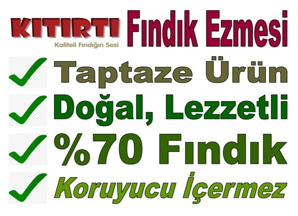 KITIRTI FINDIK EZMESİ 180 GR
