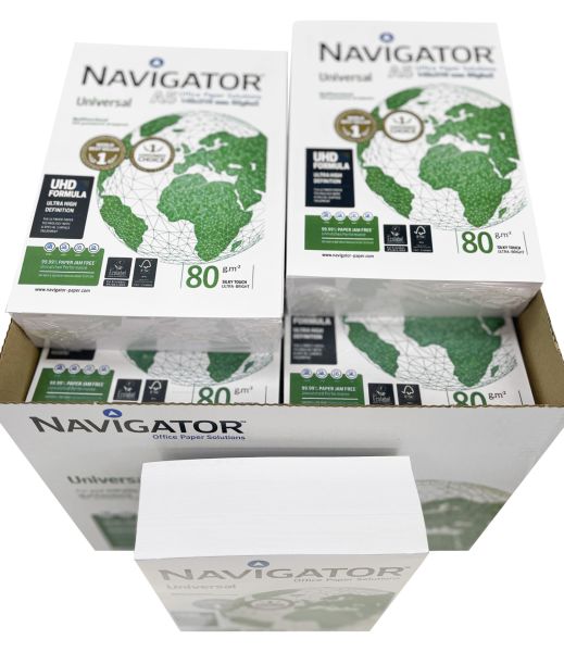 A5 (148x210mm) NAVİGATÖR YARIM BOY FOTOKOPİ KAĞIDI 500 Ad x 10 PAKET